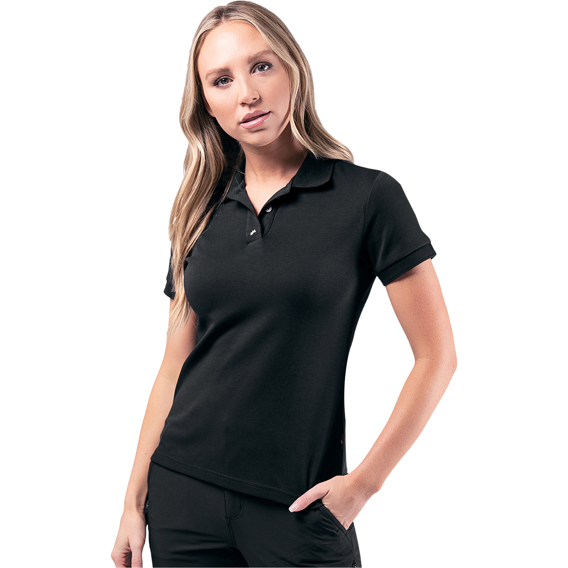 Zhik Polo I Pimabomuld Til Kvinder POL-0170-W-BLK - Polo I Pimabomuld Til Kvinder POL-0170-W-BLK - Black